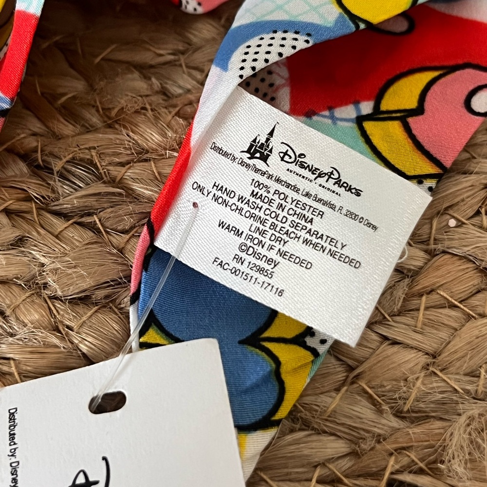NWT! Disney Parks Mickey Mouse 80’s Flashback Scarf - Picture 2 of 2